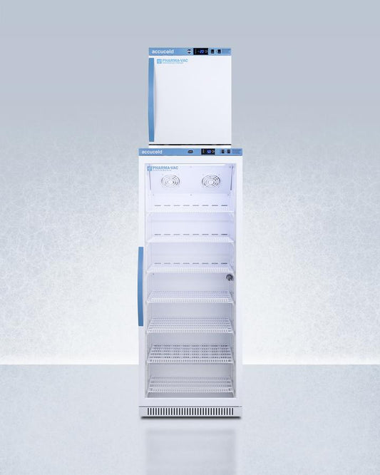 Summit ARG12PVAFZ1PVSTACK 24" Wide Performance Series All-Refrigerator/All-Freezer Combination