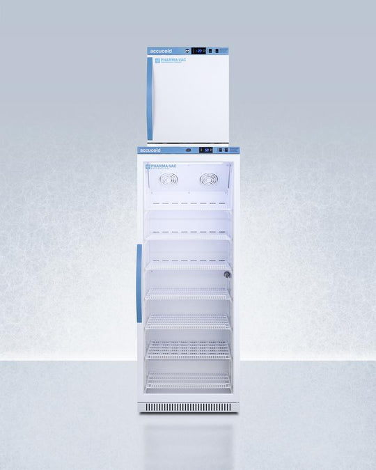 Summit ARG12PVAFZ1PVSTACK 24" Wide Performance Series All-Refrigerator/All-Freezer Combination