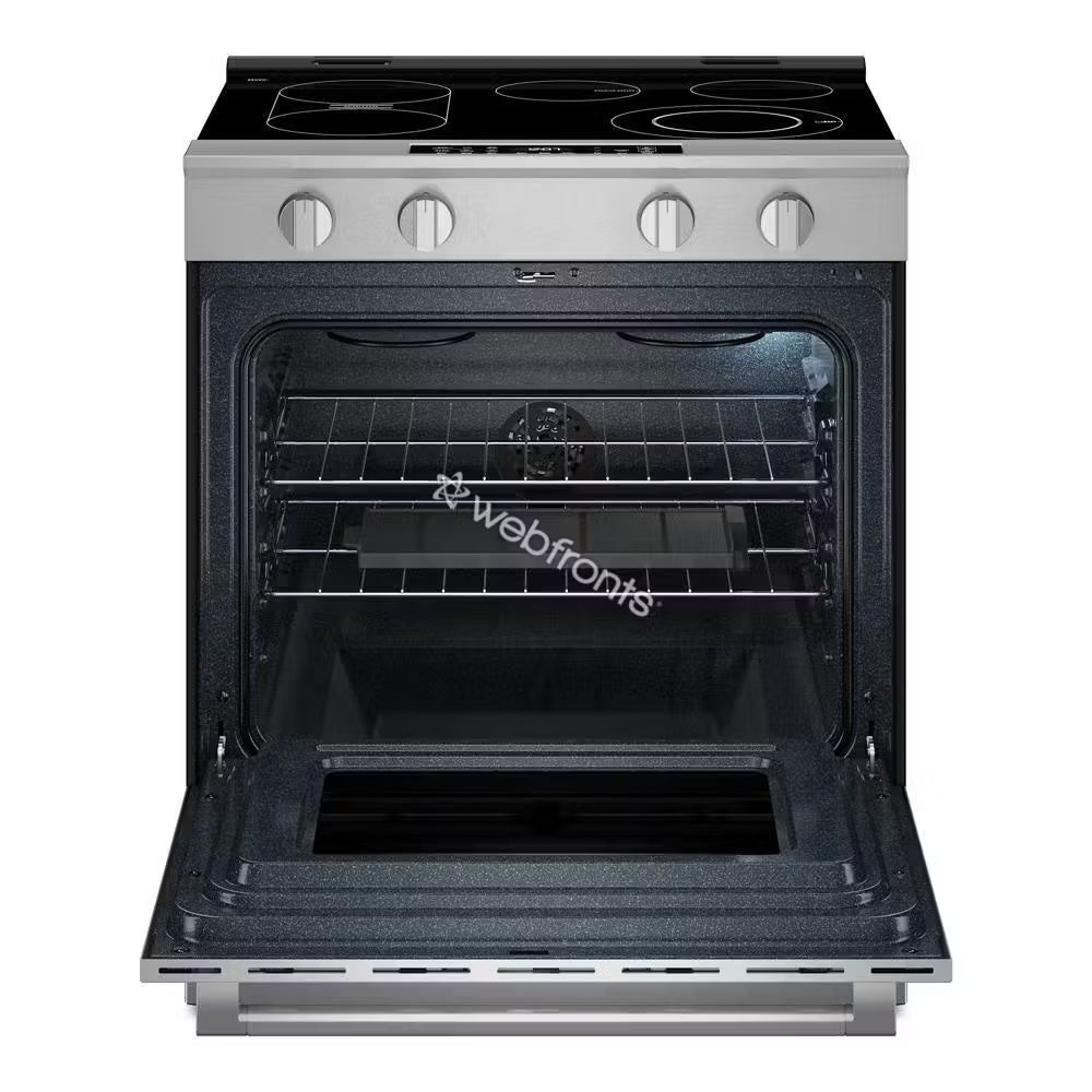 Maytag MSES7030SZ 30-Inch Wide Slide-In Electric Range With Grill Mode And No Preheat Air Fry - 5.3 Cu. Ft.