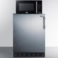 Summit MRF66BK2SSALHD Microwave/Refrigerator-Freezer Combination With Allocator