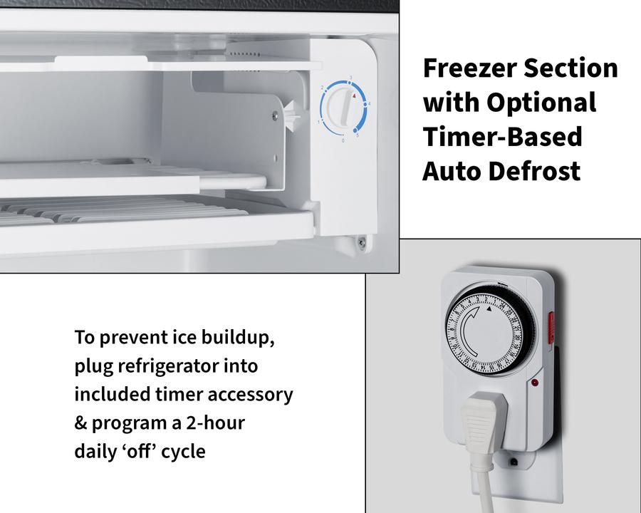 Summit FF43BADALHD 19" Wide Refrigerator-Freezer, Ada Compliant