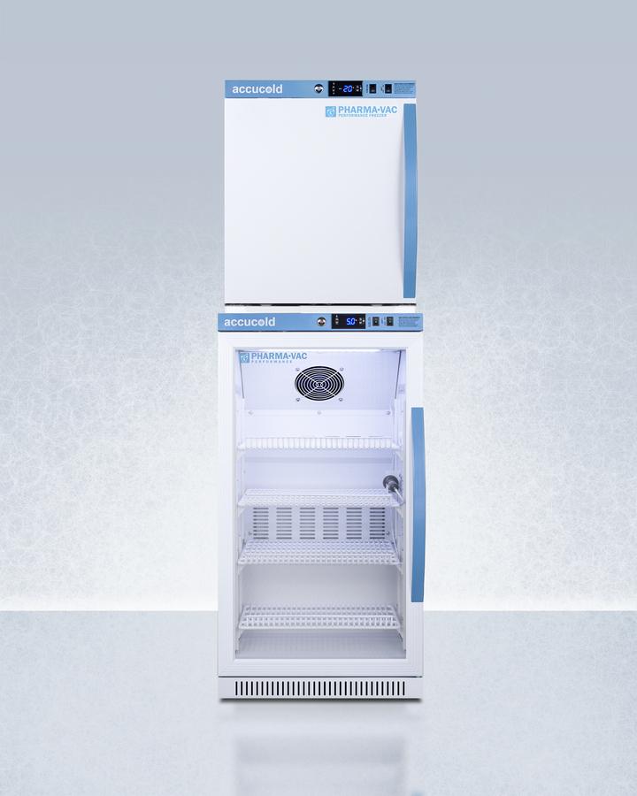 Summit ARG31PVBIADAAFZ1PVSTACKLHD 20" Wide Performance Series All-Refrigerator/All-Freezer Combination