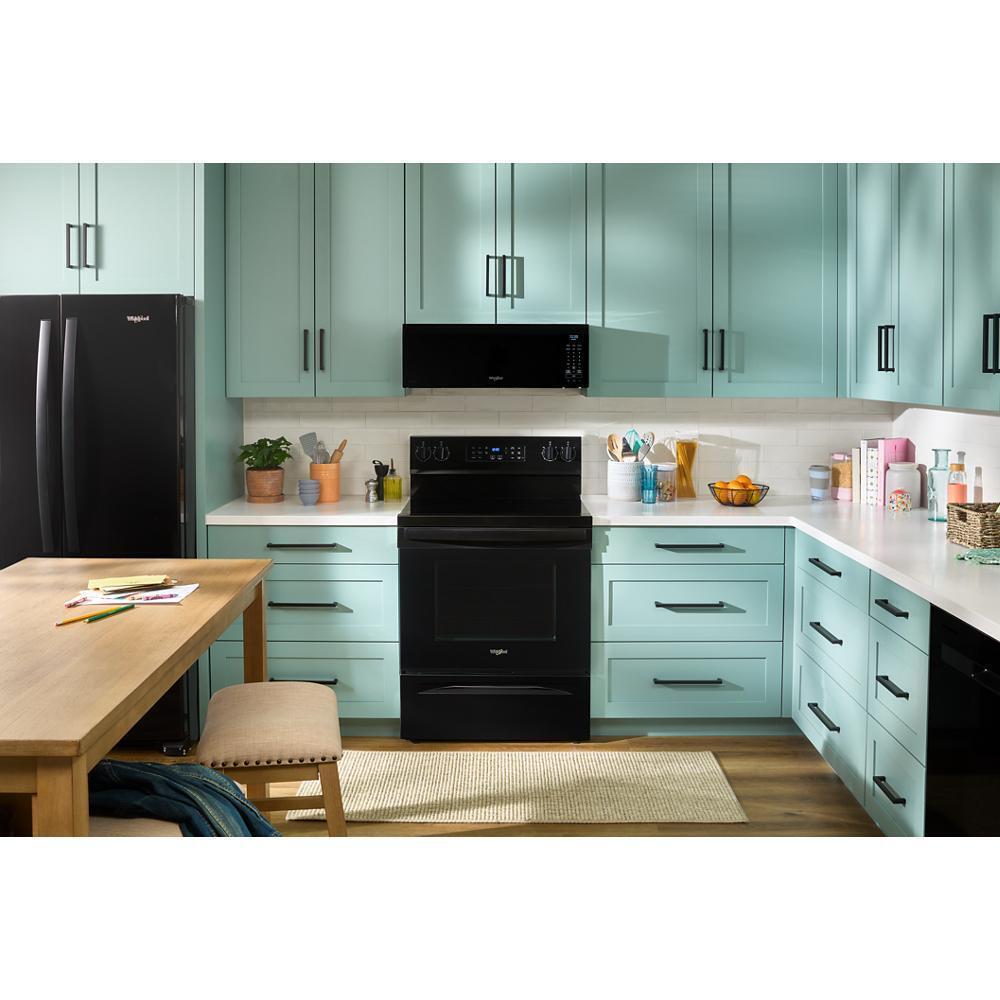 Whirlpool WMML5530RB 1.1 Cu. Ft. Smart Low Profile Microwave Hood Combination With 450 Crm 4-Speed Venting