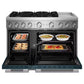 Kitchenaid KFDD948SAG 48-Inch 6 Burner Commercial-Style Dual Fuel Range With Griddle