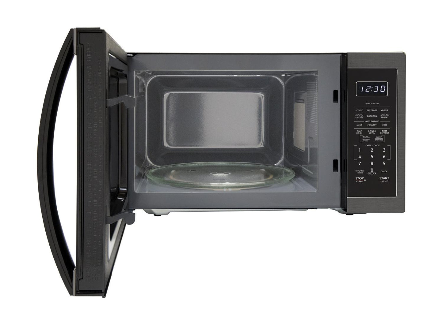 Sharp SMC1452KH Sharp 1.4 Cu. Ft. 1100W Black Stainless Steel Countertop Microwave Oven