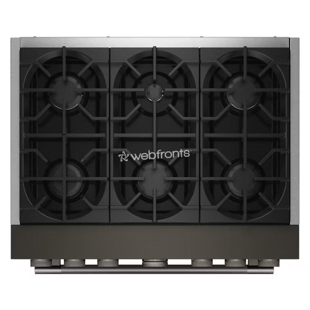 Kitchenaid KFDS936SBE 36-Inch 6 Burner Commercial-Style Dual Fuel Range With No Preheat Air Fry Mode