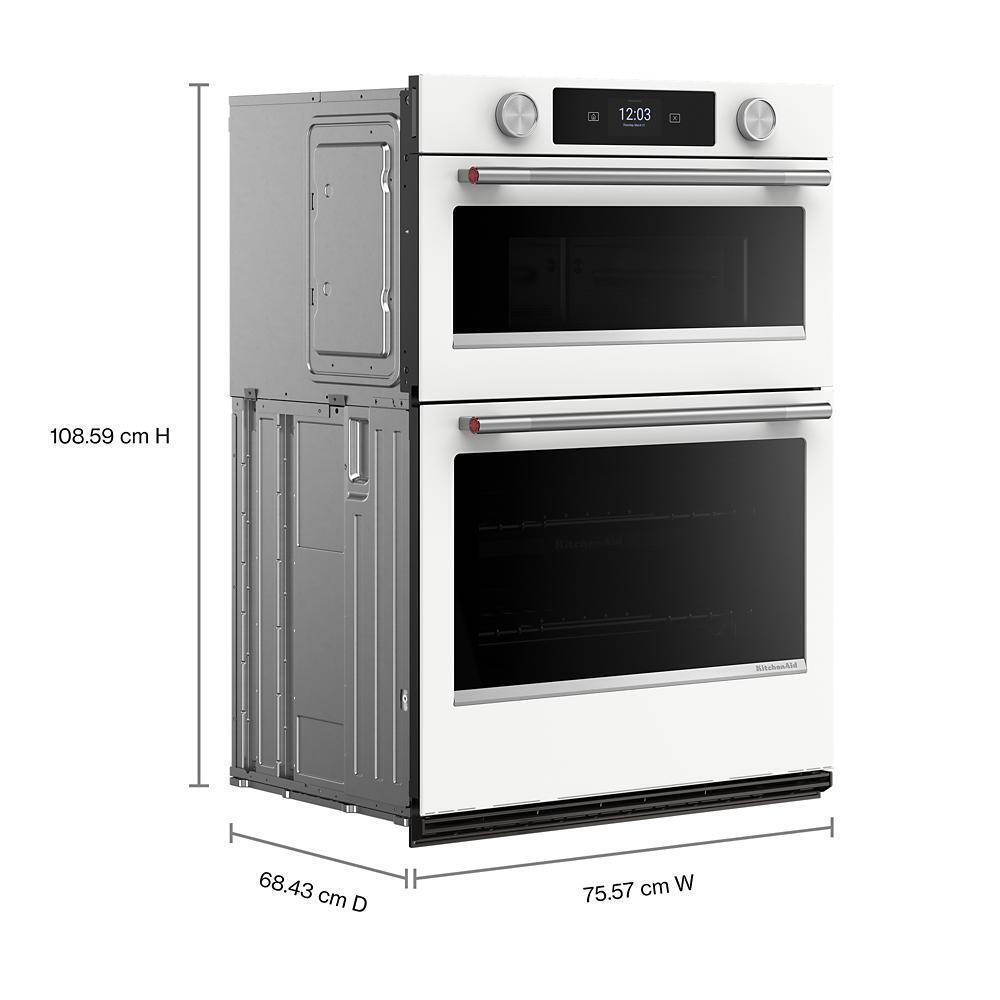 Kitchenaid KOEC730SWH Smart Combo Wall Oven With Assisted Cook Cycles