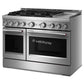 Kitchenaid KFGD948SSS Kitchenaid® 48-Inch 6 Burner Commercial-Style Gas Range With Griddle