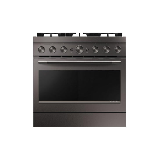 Kitchenaid KFDS936SBE 36-Inch 6 Burner Commercial-Style Dual Fuel Range With No Preheat Air Fry Mode