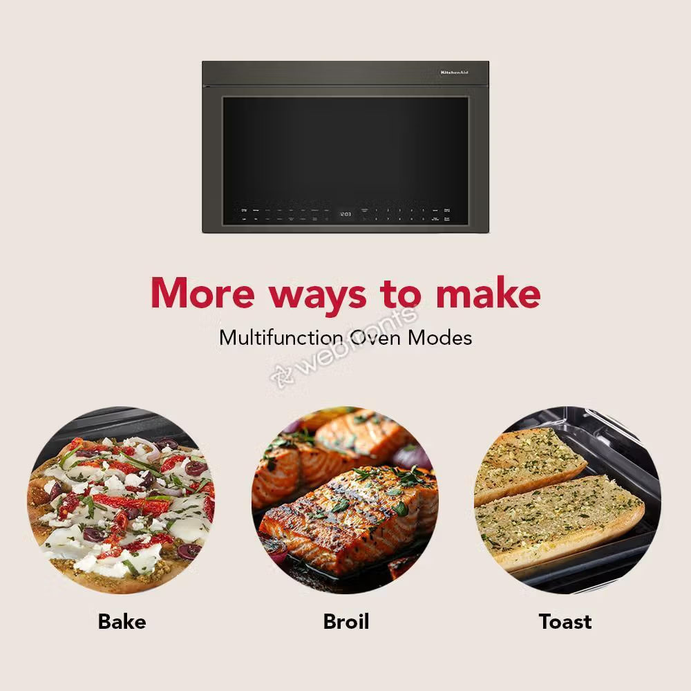 Kitchenaid KMMF730PBE Multifunction Over-The-Range Microwave Oven With Infrared Sensor Modes