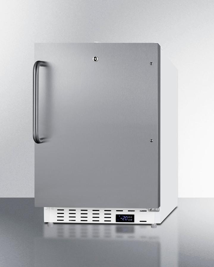 Summit SCF505SSTBADA 20" Wide Built-In Commercial All-Freezer, Ada Compliant