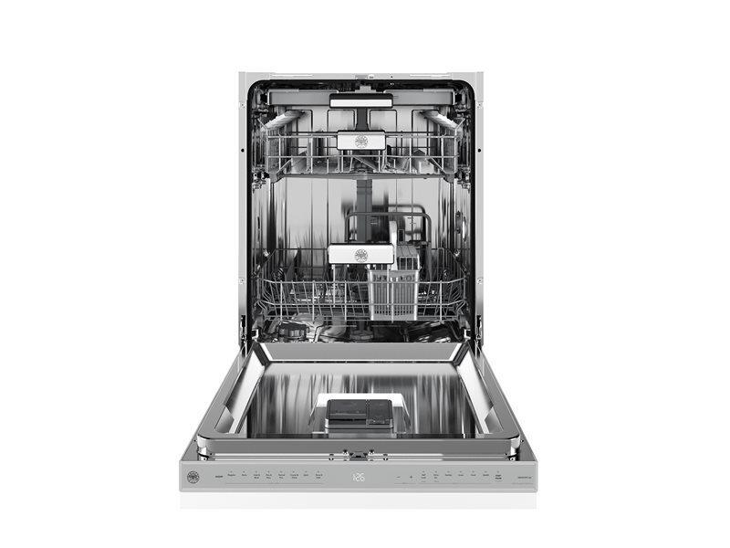 Bertazzoni DW24T3IPT26 24 Inch Dishwasher Tall Tub Full Touch User Interface, 16 Place Settings, 39 Db, 8 Wash Cycles Panel Ready