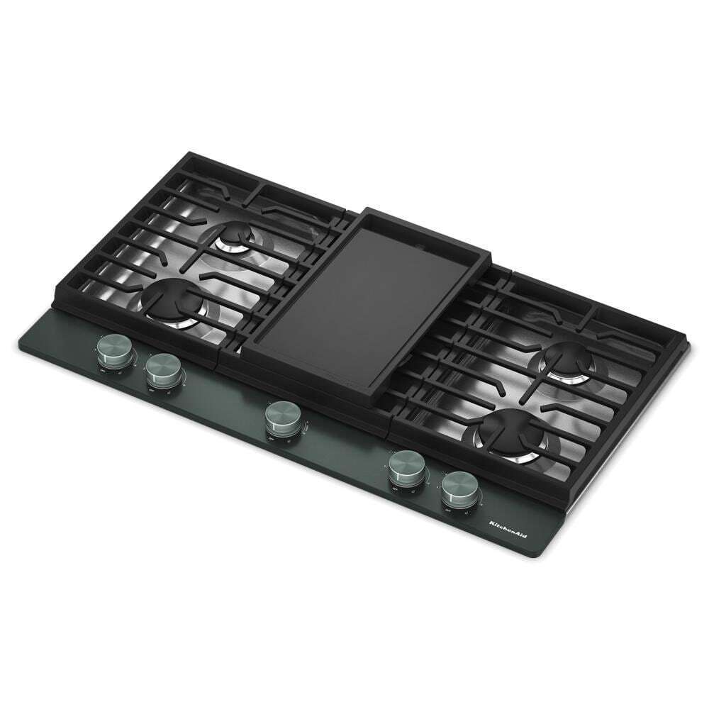 Kitchenaid KCGK736SJP Kitchenaid® 36 In. Gas Cooktop With 5 Burners And Integrated Wok Grate