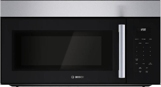 Bosch HMV1055U 100 Series Over-The-Range Microwave 30" Left Sideopening Door, Stainless Steel