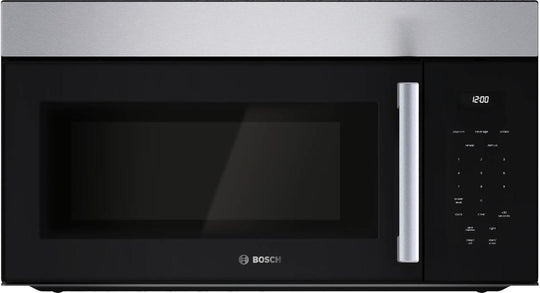 Bosch HMV1055U 100 Series Over-The-Range Microwave 30" Left Sideopening Door, Stainless Steel