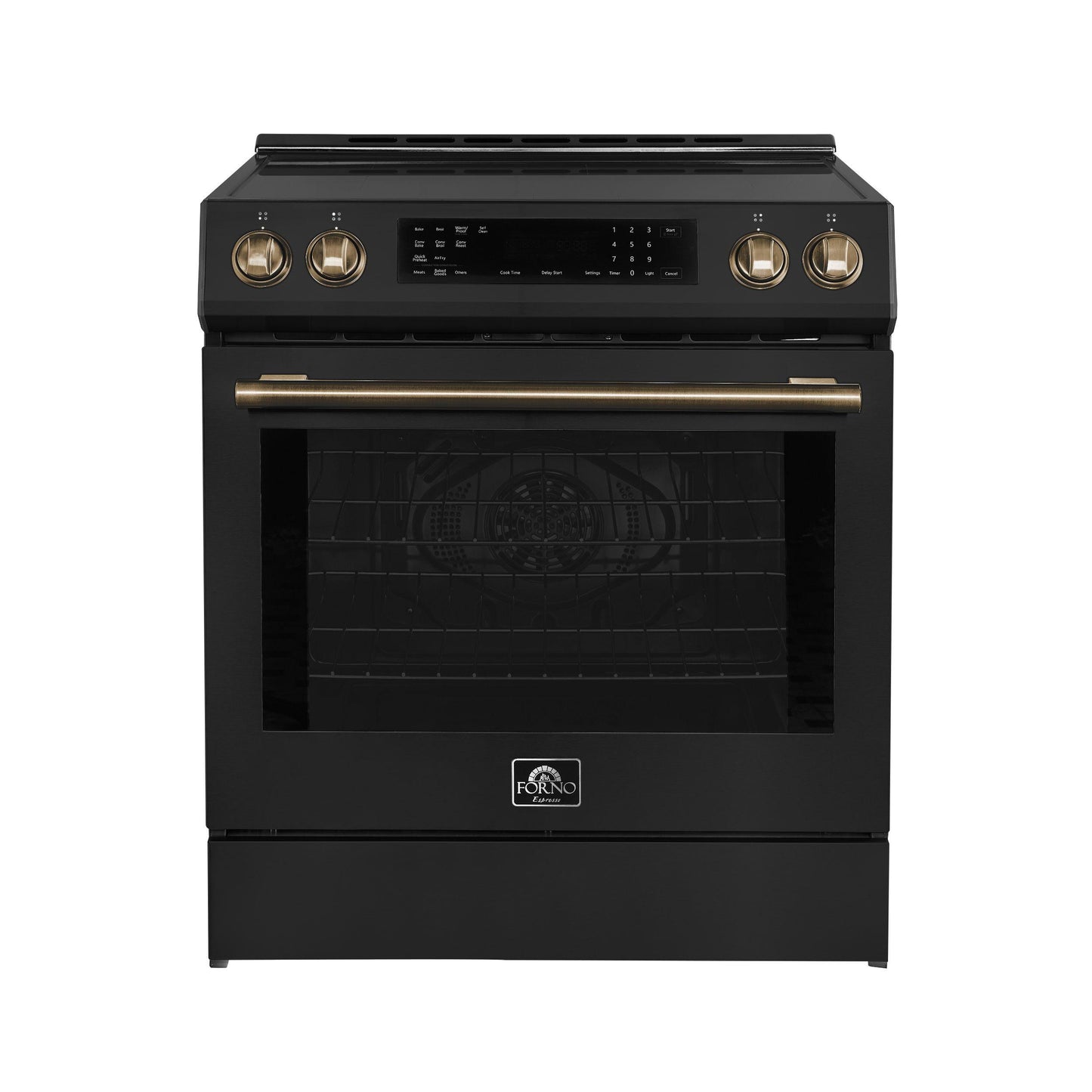Forno FFSIN090530BLK Espresso Donatello 30-Inch Slide-In Induction Range Black