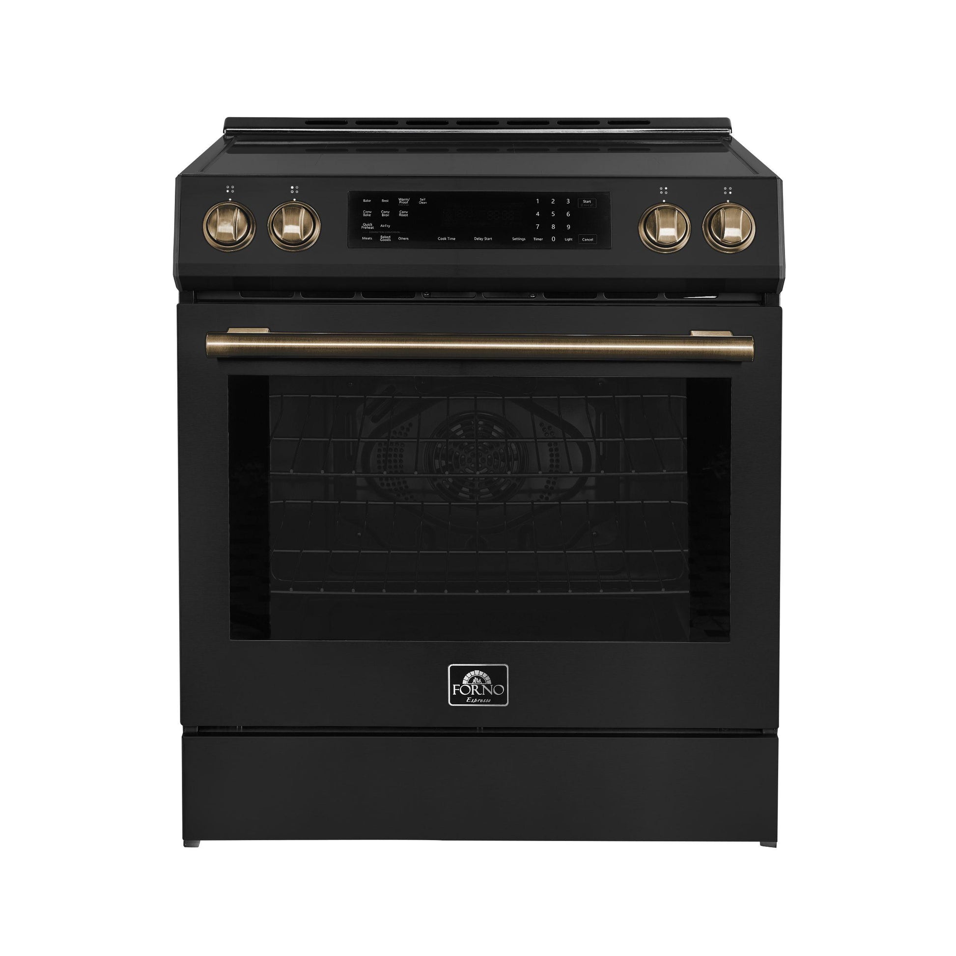 Forno FFSIN090530BLK Espresso Donatello 30-Inch Slide-In Induction Range Black
