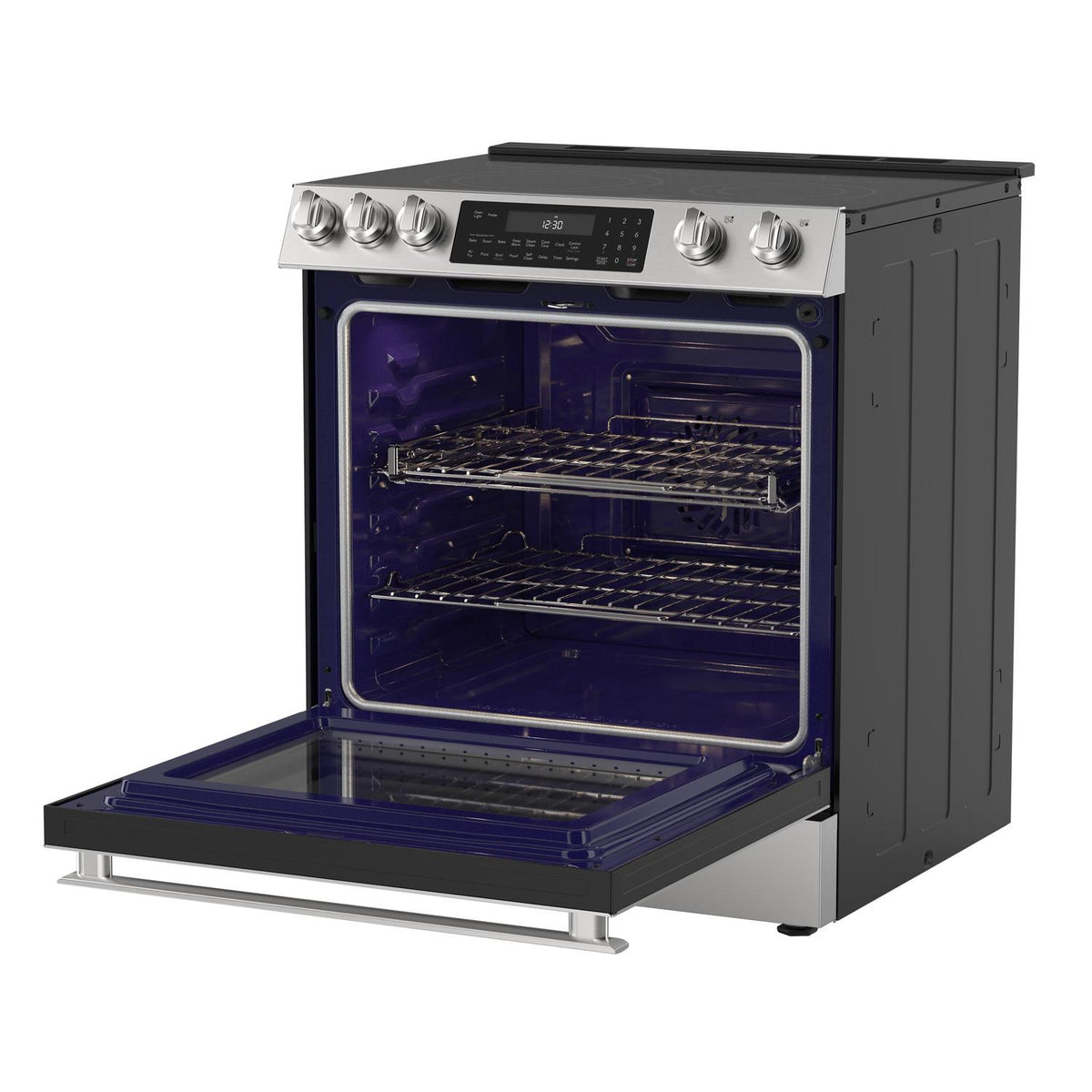 Sharp SSR3076SNS 30 In. 5 Burner 6.3 Cu. Ft. Slide-In Electric Range With True European Convection