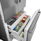 Bosch B36BT130NS Benchmark®, Vario Built-In Fridge-Freezer With Freezer At Bottom, 36'', Soft Close Flat Hinge