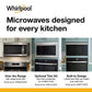 Whirlpool WMBT7030SV 30-Inch Built-In Smart Multifunctional Microwave Oven With Air Fry - 1,000 Watts