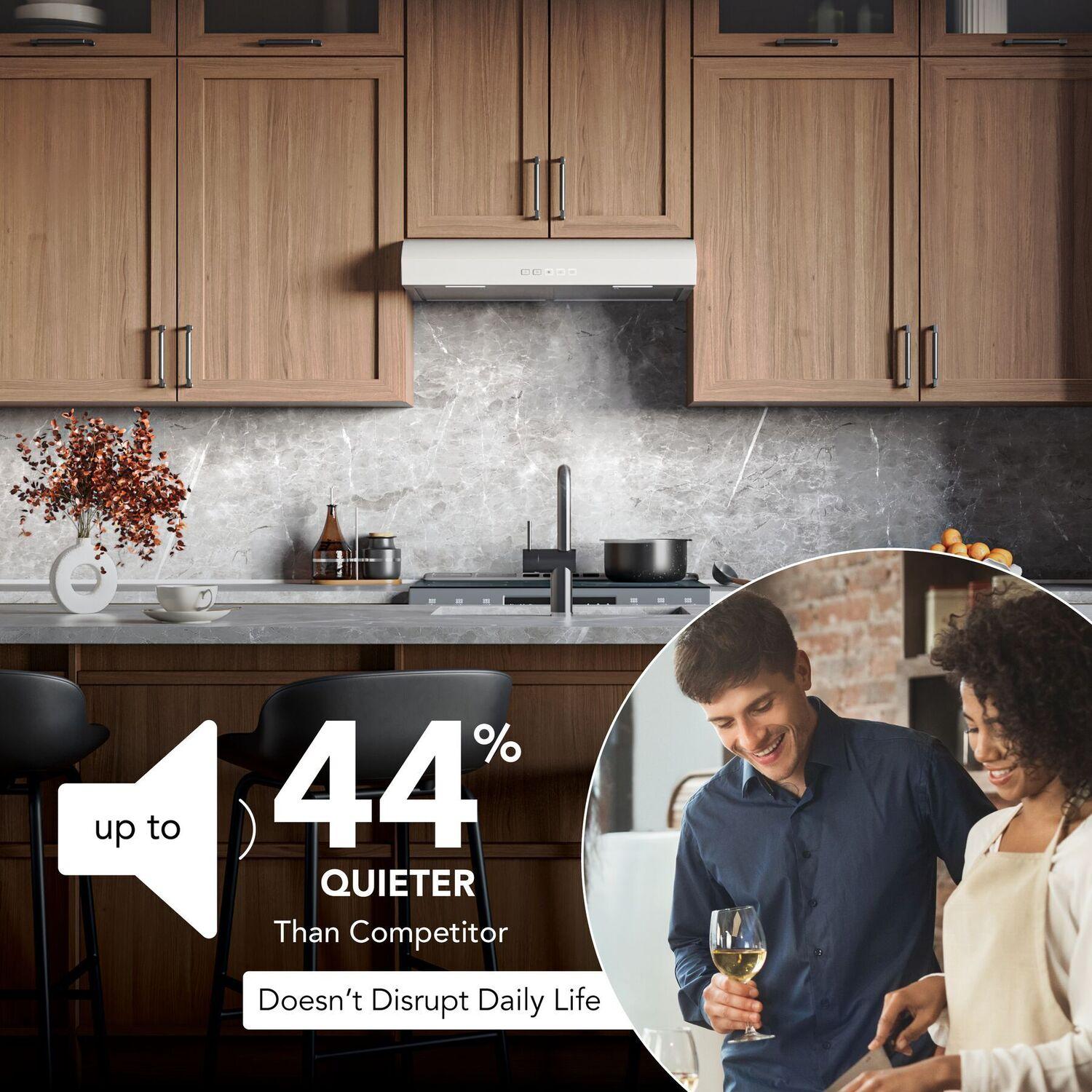 Broan MTR2303WW Broan-Nutone 30-Inch Under Cabinet Range Hood, Energy Star, 350 Max Blower Cfm, White