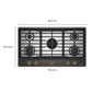 Kitchenaid KCGK736SBE Kitchenaid® 36 In. Gas Cooktop With 5 Burners And Integrated Wok Grate
