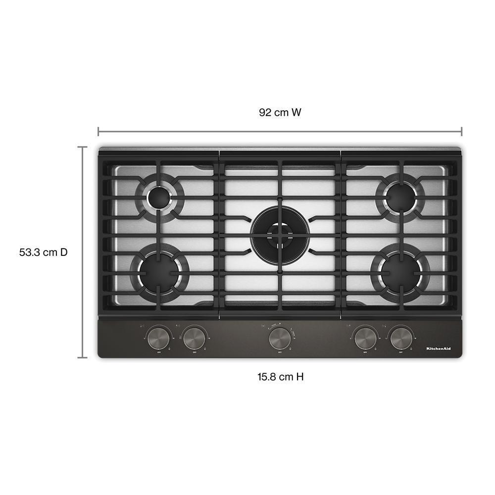 Kitchenaid KCGK736SBE Kitchenaid® 36 In. Gas Cooktop With 5 Burners And Integrated Wok Grate