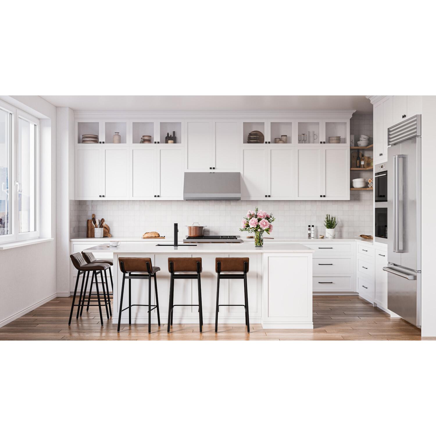 Broan E6030SSM Broan 650 Max Blower 30-Inch Stainless Steel Canopy Range Hood