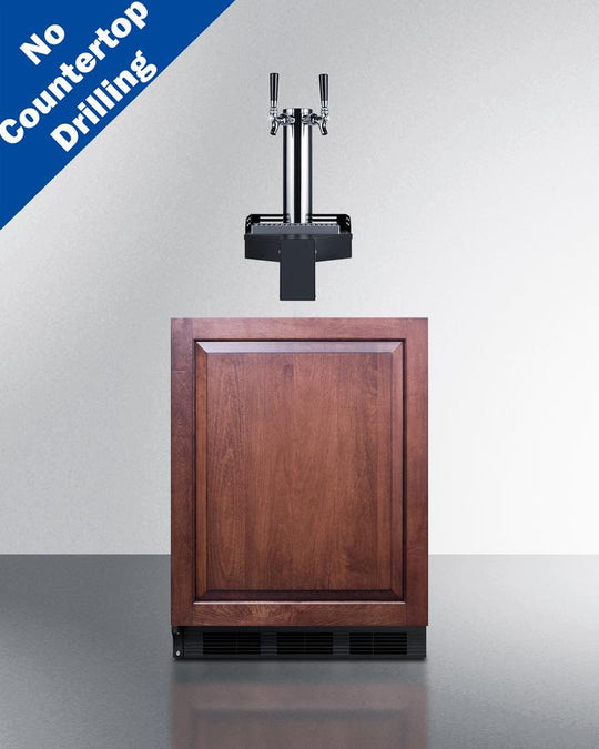 Summit SBC58BLIFFLTWADALHD 24" Wide Built-In Floating Tap Beer Kegerator, Ada-Compliant