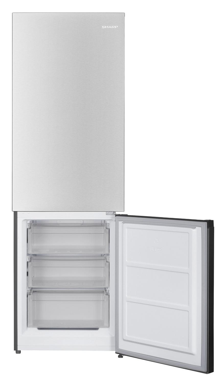 Sharp SJB1045SNS 10.4 Cu. Ft. Counter Depth 24 In. Bottom Freezer 2-Door Refrigerator With Reversible Door In Stainless Steel