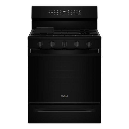 Whirlpool WFGS7530RB 30-Inch Smart Gas Range With Air Cooking Technology, No Preheat Air Fry, Steam/Self Clean And High Speed Preheat