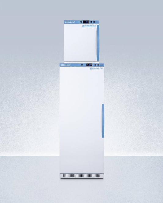 Summit ARS12PVAFZ1PVSTACKLHD 24" Wide Performance Series All-Refrigerator/All-Freezer Combination