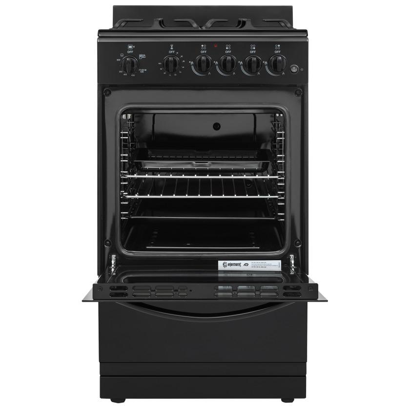 Element Appliance EGR204MCCB Element 1.9 Cu. Ft. 20 Gas Range - Black (Egr204Mccb)