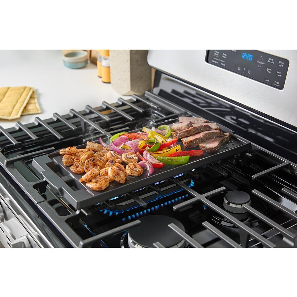 Whirlpool WFGS3330RS 30-Inch Gas Range With Crispy Mode And Griddle Zone
