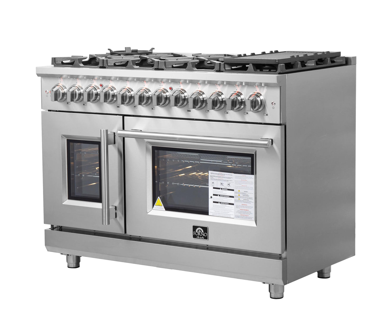 Forno FFSGS632548 Forno Massimo 48" Freestanding French Door Dual Fuel Range