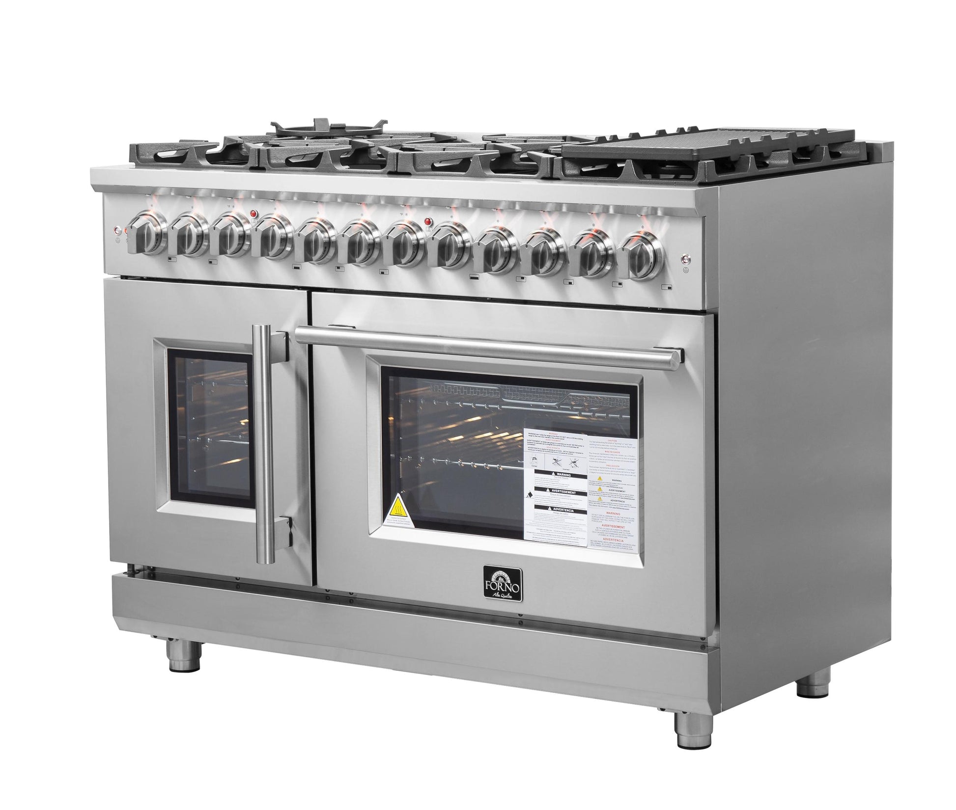 Forno FFSGS632548 Forno Massimo 48" Freestanding French Door Dual Fuel Range