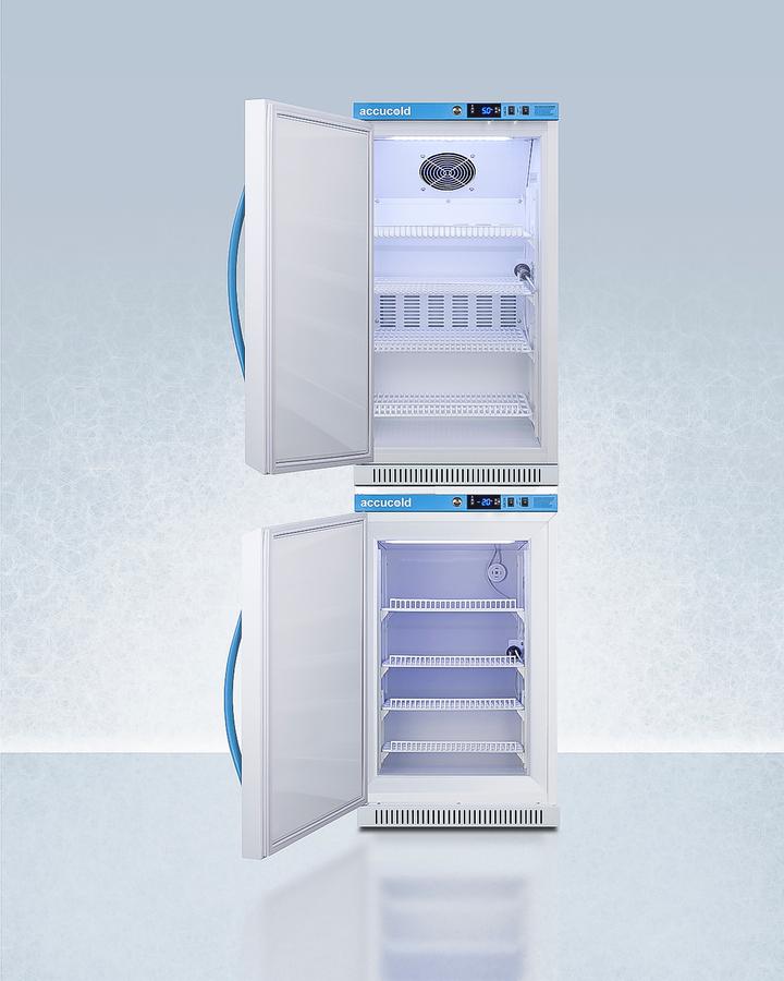 Summit ARS32PVBIADAAFZ2PVBIADASTACKLHD 20" Wide Performance Series All-Refrigerator/All-Freezer Combination