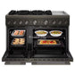 Kitchenaid KFDD948SBE 48-Inch 6 Burner Commercial-Style Dual Fuel Range With Griddle