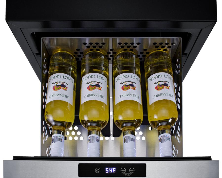 Summit COOL1D 18" Wide Built-In Wine/Beverage Cooler Drawer