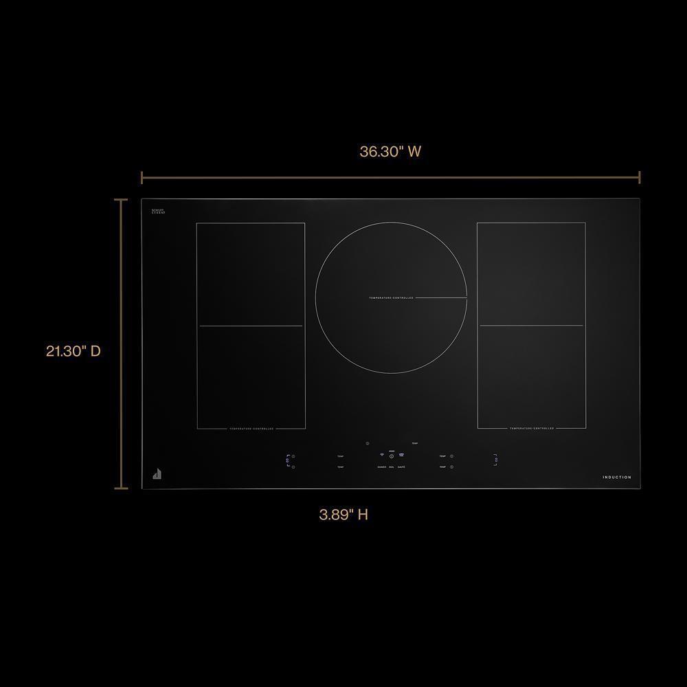 Jennair JICT736TMB 36" Matte Black Induction Cooktop With Temperature-Controlled Cooking