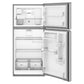 Whirlpool WRTX5519SZ Whirlpool® 29.5-Inch Wide Top Freezer Refrigerator With Total Coverage Cooling- 19.2 Cu. Ft.