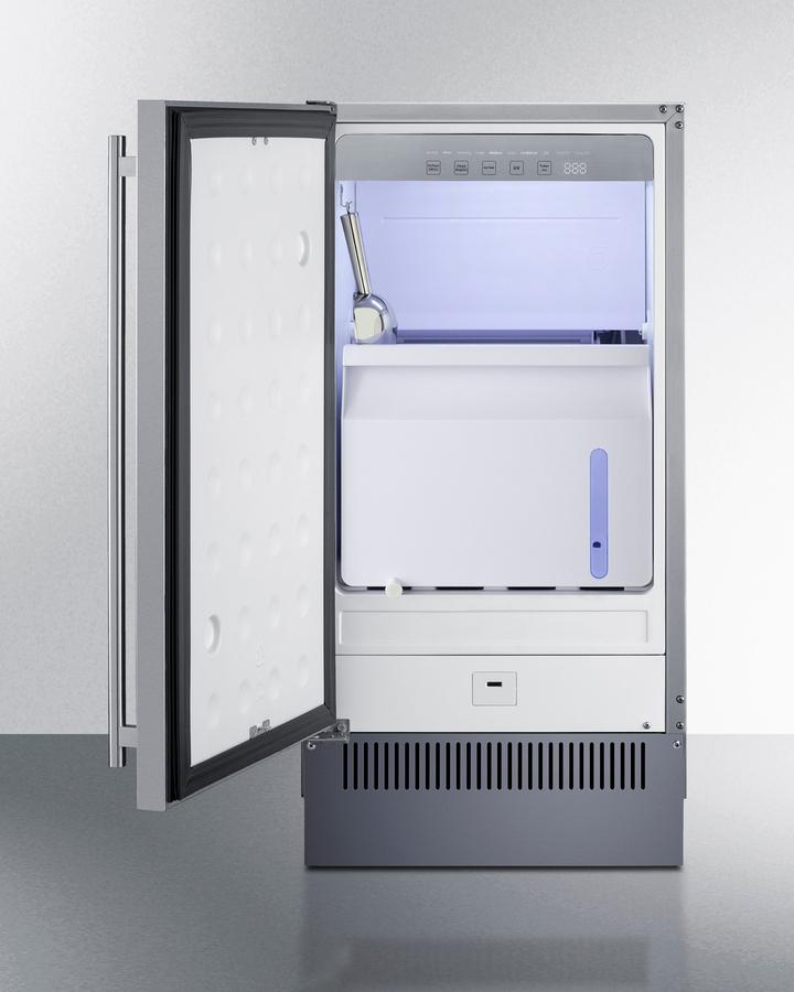 Summit BIM182LHD 18" Wide Clear Icemaker