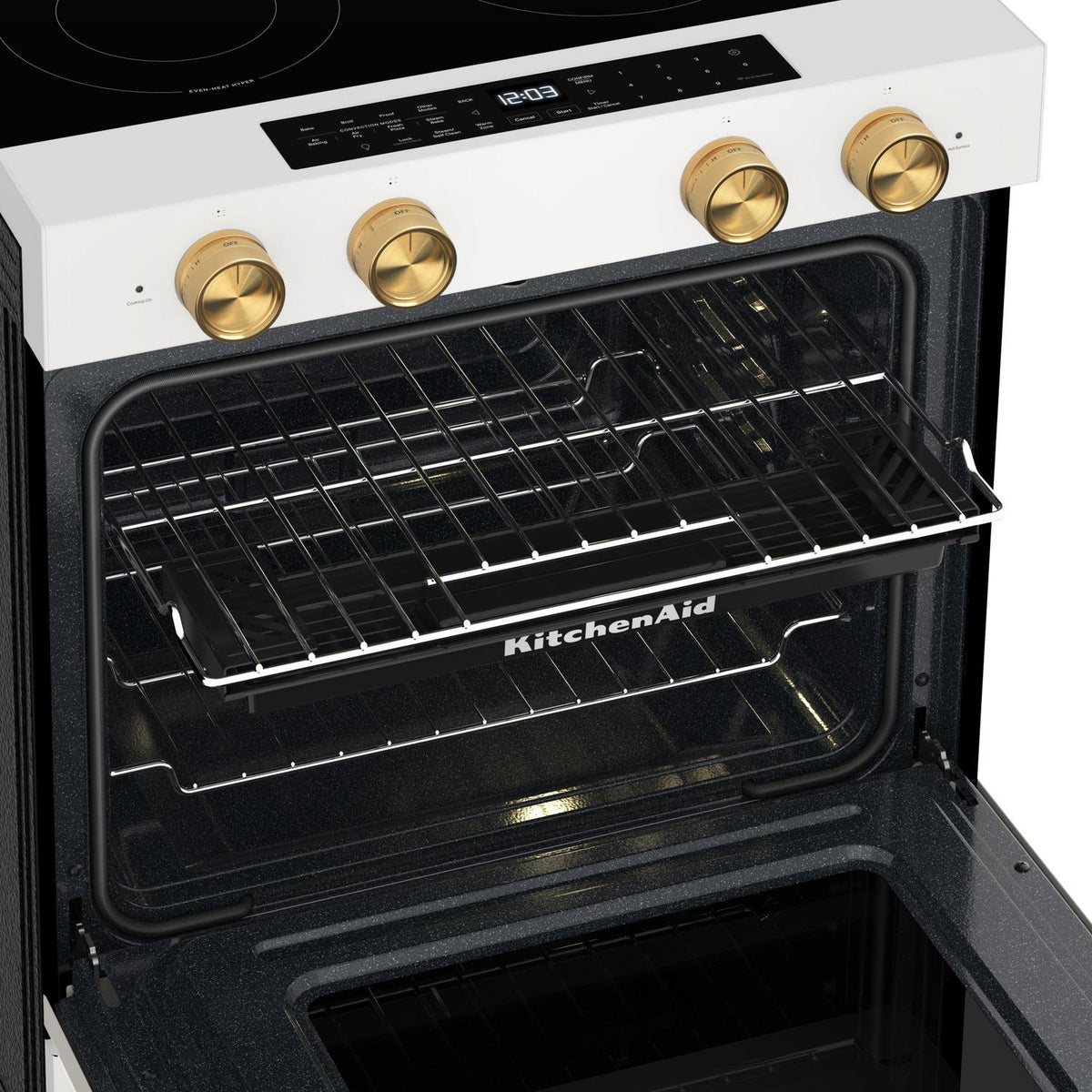 Kitchenaid KSES530SPL 5.3 Cu. Ft. Smart Slide-In Electric Range With Two Even-Heat™ Hyper Elements And Convection Cooking Modes