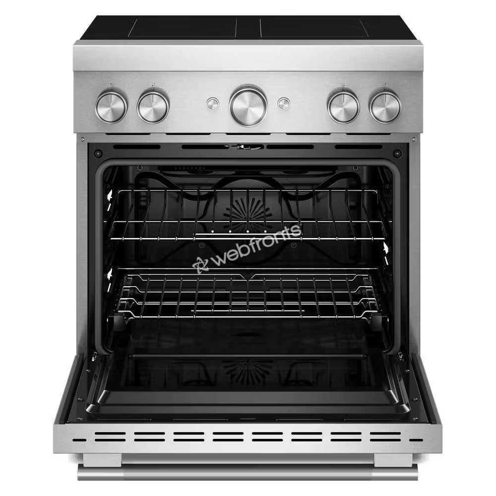 Kitchenaid KFIS930SSS 30-Inch 4-Element Induction Freestanding Commercial-Style Range With Air Fry