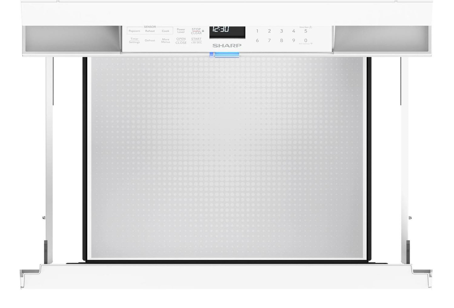 Sharp SMD2479MW Sharp 24 In. 1.2 Cu. Ft. Deco Series Built-In Smart Microwave Drawer™ Oven With Easy Wave Open In White