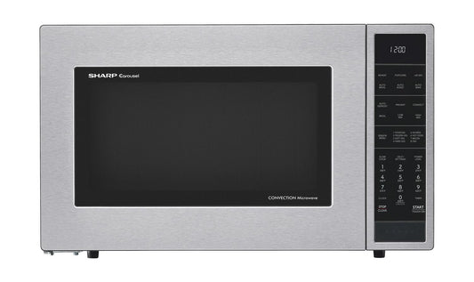 Sharp SMC1585KS Sharp 1.5 Cu. Ft. 900W Stainless Steel Convection Countertop Microwave Oven
