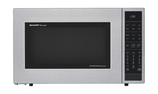 Sharp SMC1585KS Sharp 1.5 Cu. Ft. 900W Stainless Steel Convection Countertop Microwave Oven