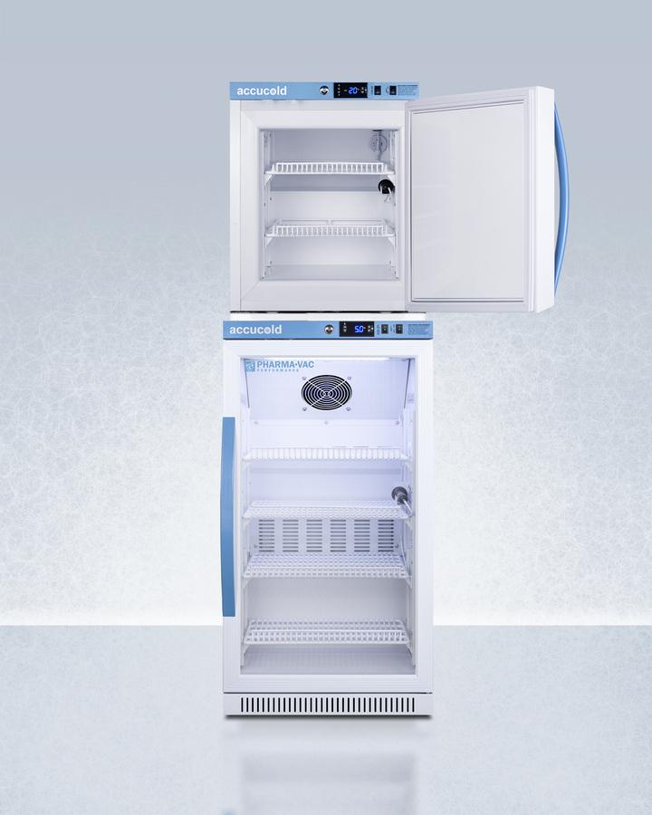 Summit ARG31PVBIADAAFZ1PVSTACK 20" Wide Performance Series All-Refrigerator/All-Freezer Combination