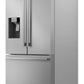 Sharp SJF2955MS 28.9 Cu.Ft. Standard Depth 36 In. French 3-Door Refrigerator With Water Dispenser In Stainless Steel