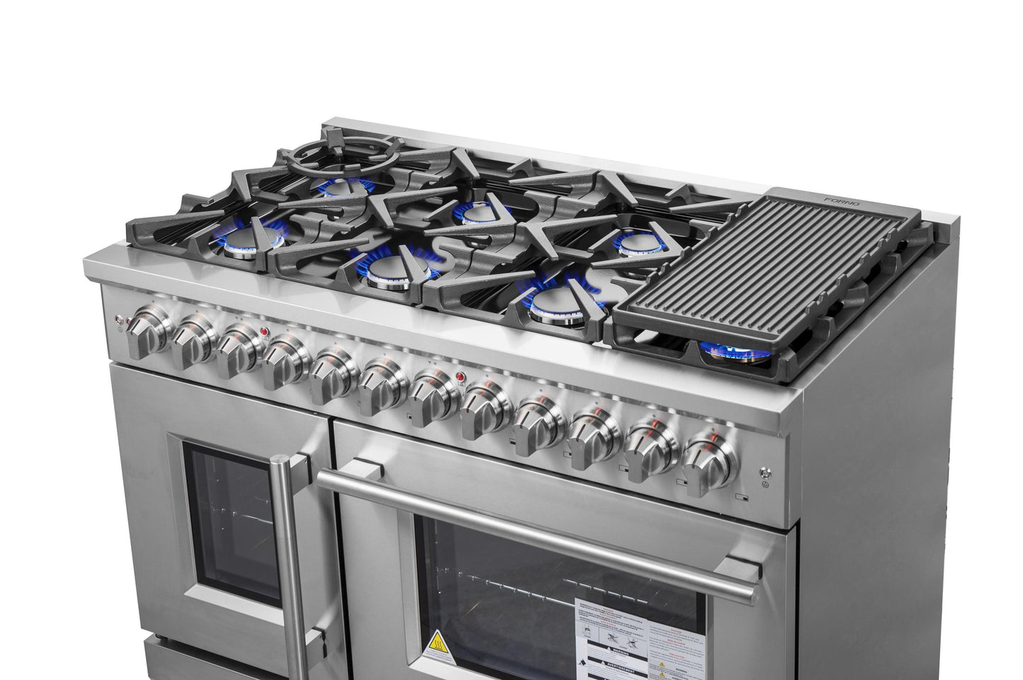 Forno FFSGS632548 Forno Massimo 48" Freestanding French Door Dual Fuel Range